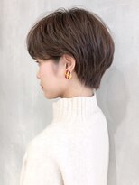 アルバム 渋谷パルコ(ALBUM)&nbsp;耳掛け丸みショート_毛先パーマことりベージュ_ba268742