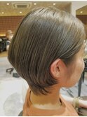 小顔丸みショートボブ