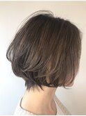 大人ショート×束感ショート