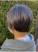 【tetote本田のサロンスタイル】小顔ショート×ブルージュ