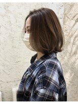 ペネロープ(Penelope)&nbsp;［新宿］レイヤーボブ/ハイライト/ベージュ系