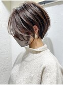 絶壁解消/ひし形/前下がり/大人ショートボブ/30代/40代★猪狩★