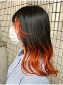 【フェザーオレンジグラデーション】20代30代40代