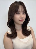 艶髪ブラウン大人くびれヘア【肥田亜沙美】