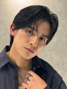 エルマーク 枚方(L-MARK) センターパートニュアンスパーマ韓国カルマパーマコンマヘア