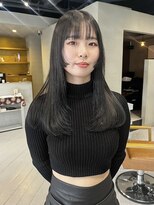 ヘアー アイス ルーチェ(HAIR ICI LUCE)&nbsp;顔まわりカットグレージュカラー姫カット/中西