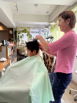 アンプス 三田店(UNP A S)の写真/【お子様同伴可◎】家事や育児で忙しいママさんを応援する、アットーホームで温かい雰囲気が魅力なサロン♪