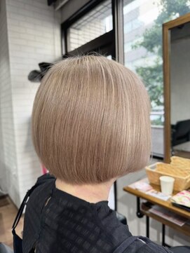 ビス ヘア アンド ビューティー 西新井店(Vis Hair＆Beauty) 透明感カラー★ダブルカラーブリーチミルクティーベージュ