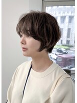 マスタード(MASTARD)&nbsp;30代40代50代ショートウルフボブネビージュ小顔ワンレン韓国