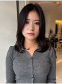 前髪なしミディアムレイヤー☆