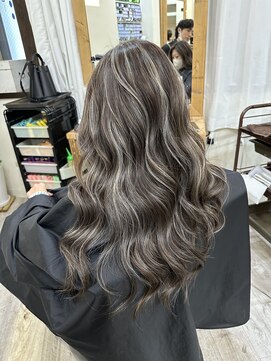 エトラ 渋谷店(etora) 小顔 ネビージュ　グレージュハイライトカラー◎