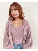 うっすらピンクのマロンベージュ