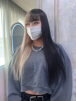 ガルボ ヘアー(garbo hair) プルエクステ 10代 20代 エクステ ハイトーン 黒髪ロング