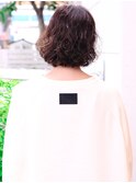 自然乾燥で決まるクセ毛風ボブヘアースタイル