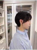 ショートボブくびれヘア透明感カラーボブレイヤー北千住