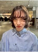 クラゲヘアー/小顔に見せるヘア/ココアベージュ/銀座