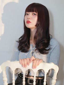 ベレッタ 楠葉店(veretta.) 王道モテヘア/内巻きロング/トーンダウン/2wayバング/フェミニン