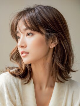 エリマ 横浜西口(elima) 横浜西口白髪染め切りっぱなしボブミルクティーベージュアッシュ