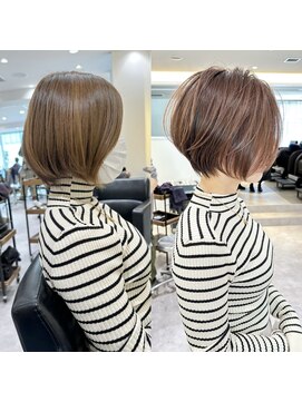 バンプ ギンザ(BUMP GINZA) 30代40代50代ハイライト銀座ショートヘア　松