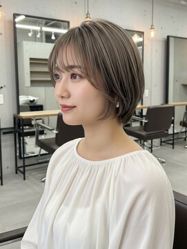 表参道/顔周り/前髪カット/ハイライト/ブリーチなしダブルカラー