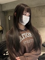 ニール(nier)&nbsp;オン眉/姫カット/黒髪/髪質改善/ツヤ髪/黒髪ロング