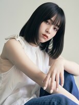 フレイムス ヘアアンドリラックス 東川口店(Frames hair&relax)&nbsp;20代30代40代◎切りっぱなしボブ/地毛風カラー/ストレート東川口