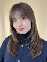 アイトーキョーエス 渋谷(AI TOKYO S)&nbsp;着物ヘア/ダークアッシュ/ミディアムレイヤーカット/渋谷