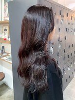 ヘアーアイストゥーレ(HAIR ICI TRE) 20代30代◎艶ラベンダーカラーロング×韓国風レイヤー