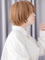 カバーヘア ブリス 大宮西口(COVER HAIR bliss)&nbsp;オレンジベージュ大人ガーリー小顔丸みショートZ大宮10代20代