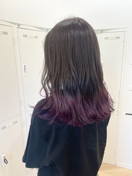 アーチバイケンジ(arch by kenje) 毛先ブリーチ★パープル