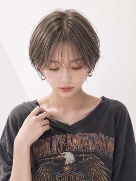 キャロル(CAROL) 韓国風ショートミルクティーベージュ