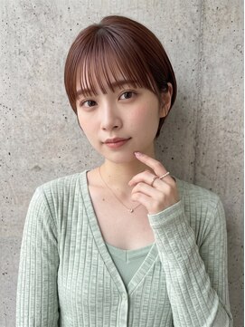 ヴィサージュ ギンザ VISAGE GINZA 艶感マロンブラウン×大人丸みショートボブ
