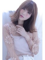 オウル(Owll)&nbsp;シースルうざバング[mignon]外ハネ柔らかミディアム