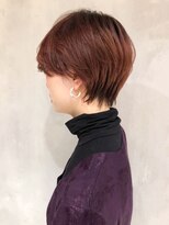 アルバム 渋谷パルコ(ALBUM)&nbsp;ピンクレッドショート_毛先パーマことりベージュ_ba265811