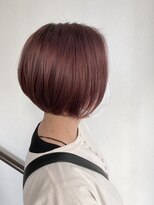 アドラーブル 長岡新保店(adorable)&nbsp;小顔見せで大人かわいい☆ピンクカラー×ひし形ショート