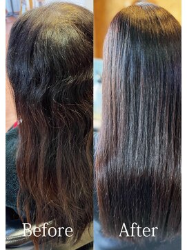 アークスヘアー 大人可愛い艶感ストレートアッシュグレージュ透明感ロング