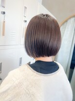 ロンドアジュール 横浜(Lond azur)&nbsp;ミルクティーブラウン×王道ボブで小顔