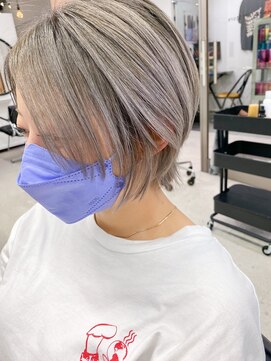 ヒビヲ(HIBIO) 脱白髪染めハイライト白髪ぼかしリタッチハイトーンダブルカラー