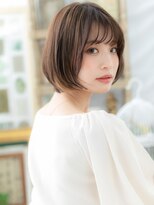 カバーヘア イヴ 戸頭店(COVER HAIR EVE)&nbsp;シースルーバング小顔前下がりボブショートcc5戸頭20代30代40代