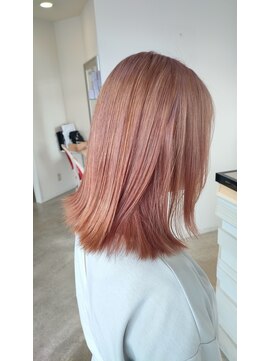 ラシェンテ リセ 西宮北口(La Sente Lycee) 【ブリーチあり】ピーチピンク×外ハネボブ