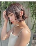 イメチェン/ハッシュカット/レッドブラウン[名古屋栄駅]