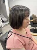 白髪ぼかしハイライト