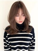 レイヤーカット白髪ぼかしハイライトダブルカラーインナーカラー