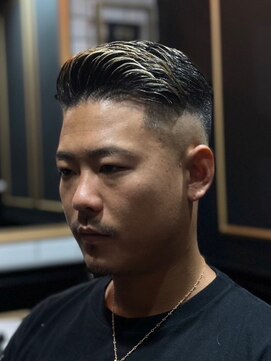 オトコデザイン(OTOKO DESIGN) サイドパート フェード ハイライト メンズ