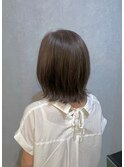 外ハネくびレイヤーボブディ×秋のくすみカラー