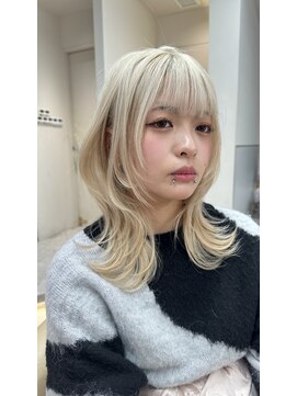 ロンド レア 天神大名店(Lond Le’a) メルティカラー/ウェーブミディアム /似合わせカットスタイル