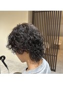 メンズウルフ波巻きスパイラルパーマ