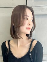 ルアナ ヘア アンド トリートメント(Luana)&nbsp;【Luana難波】くすみベージュ×タイトボブ