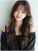 韓国/髪質改善/レイヤーカット/セミロング/小顔/透明感カラー