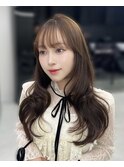 《Kaho》韓国ヘア　レイヤーカッベージュ